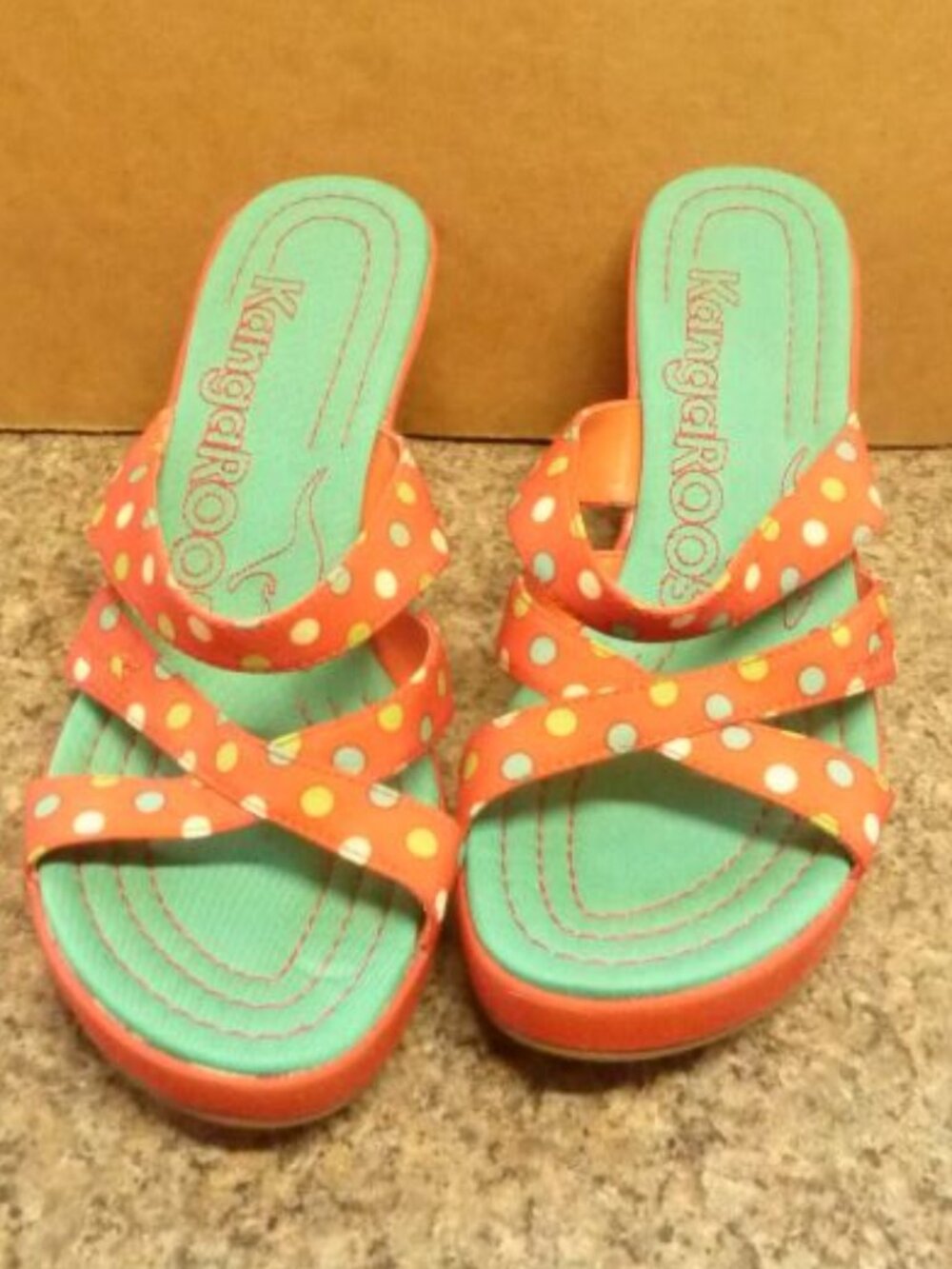 KangaRoos Wedges with 3 inch heel. (Size 7)